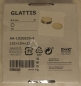 Preview: Untersetzer "GLATTIS" mit Halter, Glas, messingfarben, Durchmesser 8,5 cm, von Ikea