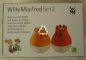 Preview: Salz- und Pfefferstreuer Set McSalt "Willy Mia Fred Set 2, rot + orange, von WMF