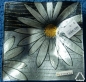 Preview: Deko-Teller "Silberblume", 14,7 x 14,7 cm