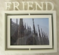 Preview: Bilderrahmen "FRIEND", matt weiss lackiert, zum Drehen, 22 x 21,5 cm, für Bilder, 13 x 18 cm