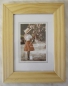 Preview: Bilderrahmen Holz, natur gestreift, 15 x 19,4 cm, für Bilder 10 x 15 cm