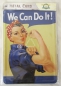 Preview: Blechschild "We Can Do It!", Blechpostkarte 10 x 15 cm