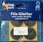 Preview: Filz-Gleiter selbstklebend. 4 Stück je 35mm. schwarz