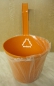 Preview: Hänge-Blumentopf orange, Balkonhängetopf, Durchmesser 15 cm