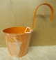 Preview: Hänge-Blumentopf orange, Balkonhängetopf, Durchmesser 15 cm