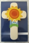 Preview: Kinderkreuz "Sonne", Holzkreuz - Gott ist unssere Sonne, 15 cm, deutsche Handarbeit