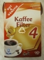 Preview: Filterpapier ungebleicht, naturbraun, feinporig, Größe 4, Kaffee Filter, 92 Stück Kaffeefilter