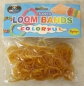 Preview: Loom Bänder goldfarben, 300 Stück, Loom Bands, mit Knüpfhaken und Verschlüsse