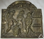 Preview: 3D-Messingschild "Glück auf". massives Messing. sehr selten. 1575 Gramm schwer