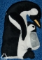 Preview: Pinguin mit Baby. Stofftier. 18 cm