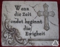 Preview: Gedenktafel "Ewigkeit". Schild. Grabdeko. Trauerstein