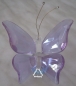 Preview: Schmetterling mit lila Flügel. Kristallglas. 7 x 6 x 6 cm
