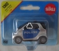 Preview: Siku 1302. Smart Polizei. silber/blau. 1:50