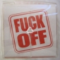 Preview: Motivstempel "FUCK OFF", Rude Stamp Fluch-Stempel mit Stempelkissen