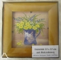 Preview: Stickbild "Blumenvase" 23 x 23 cm mit Holzrahmen