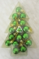 Preview: Mini Christbaumkugeln, Weihnachtkugeln, grün, 16 Stück
