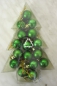 Preview: Mini Christbaumkugeln, Weihnachtkugeln, grün, 16 Stück