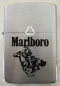 Preview: Zippo Feuerzeug Motiv "Marlboro Black Rider", verchromt, gebürstet