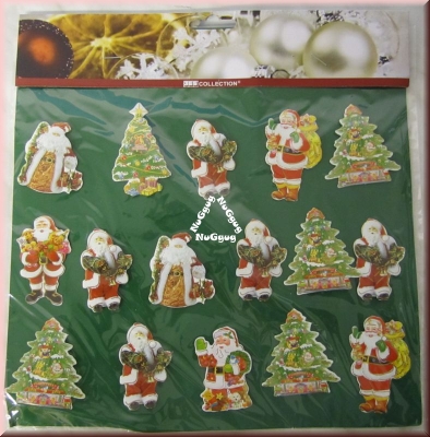 Weihnachtssticker-Set. 15 Stück