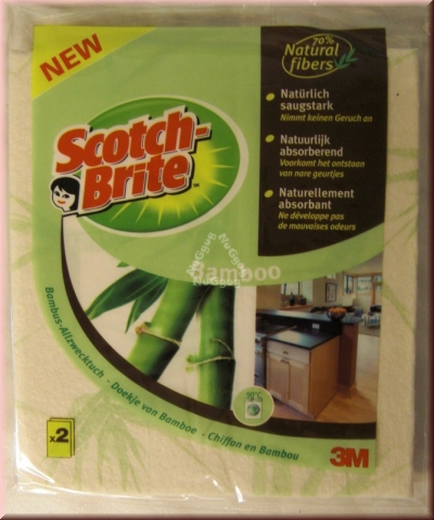 Scotch-Brite Bambus-Allzwecktuch von 3M, 2 Stück