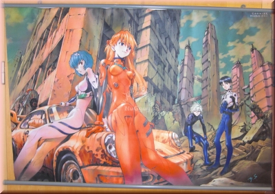 Anime Poster "CARMINE GAINAX", 85 x 60 cm, Stoff