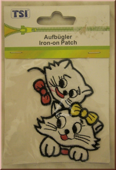 Bügelmotiv "Kätzchen", Bügelbild von TSI, Aufbügler