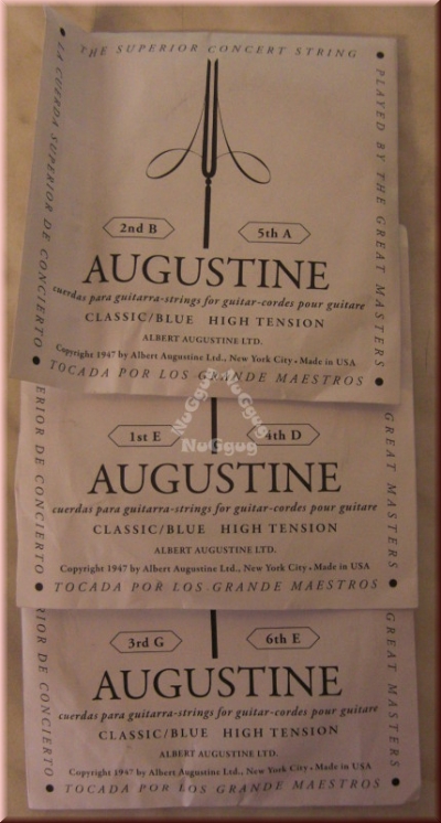 Gitarrensaiten Augustine Classic blue high Tension