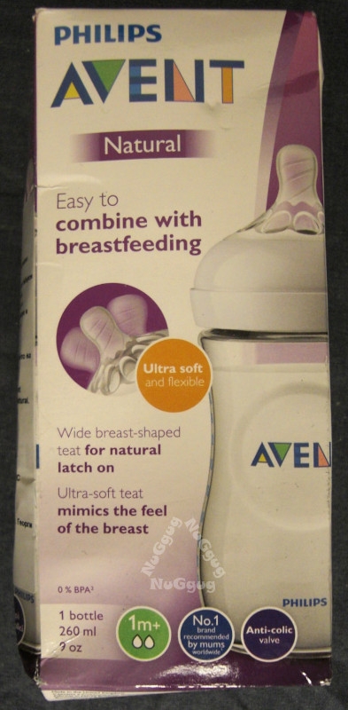 Philips Avent Natural Babyflasche mit Sauger, 260ml, 1m+