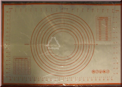 Backmatte mit Messeinteilung, Silikonmatte, 60 x 40 cm, rutschfest, antihaft