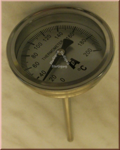 Einbau Thermometer, Durchmesser 56mm, Einstechthermometer, Backthermometer, Grillthermometer