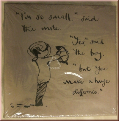 Deko-​Bild "I' m so small." said..." auf Leinwand, Druck auf Keilrahmen, 20 x 20 cm