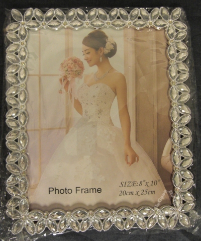Bilderrahmen "Hochzeit", Kunststoff verchromt, 24 x 29 cm, für Bilder, 20 x 25 cm