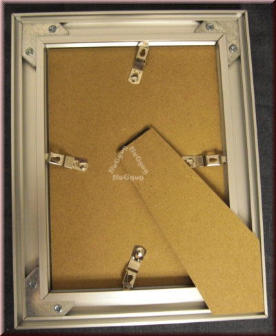 Bilderrahmen Aluminium, 18,0 x 23,0, mit Passepartout