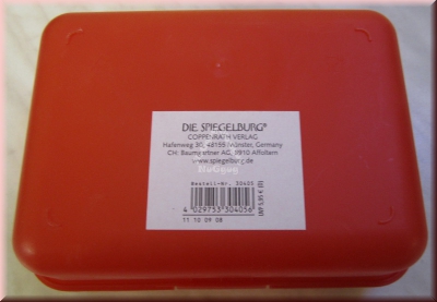Brotbox "Fröhliche Tupfen" von Die Spiegelburg, Brotzeitbox mit Einteilung, Brotdose, rot