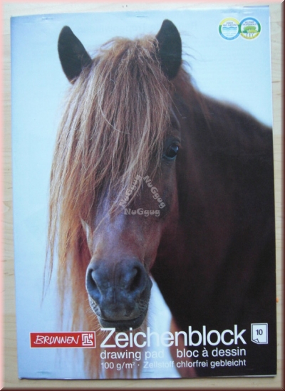 Zeichenblock DIN A3, 10 Blatt 100g/m², blanko, von Brunnen, Art.-Nr. 47903