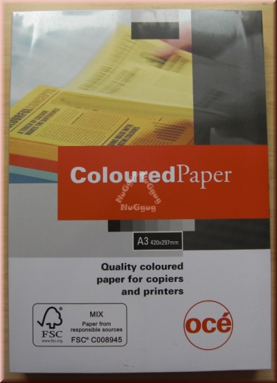 Kopierpapier A3 Canon Coloured océ, pastell lila, 120 g/m², 250 Blatt, Druckerpapier