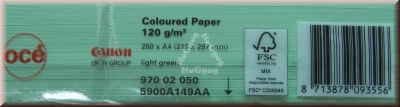 Kopierpapier A4 Canon Coloured océ, hellgrün, 120 g/m², 250 Blatt, Druckerpapier