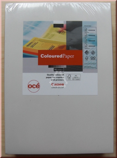 Kopierpapier A4 Canon Coloured océ, hellgrau, 80 g/m², 500 Blatt, Druckerpapier