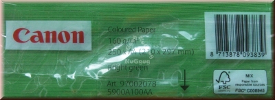 Kopierpapier A4 Canon Coloured, grün, 160 g/m², 250 Blatt, Druckerpapier