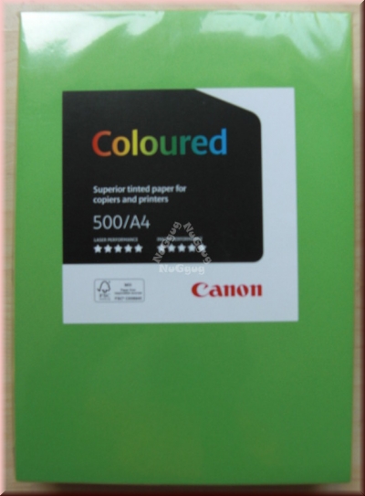 Kopierpapier A4 Canon Coloured, grün, 80 g/m², 500 Blatt, Druckerpapier
