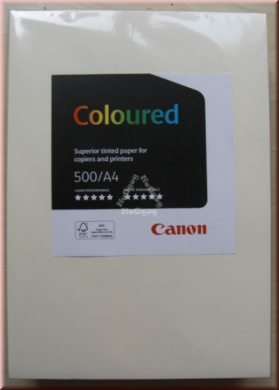 Kopierpapier A4 Canon Coloured, elfenbein, 80 g/m², 500 Blatt, Druckerpapier