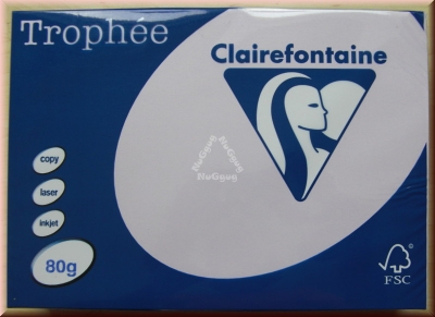 Kopierpapier A4 Clairefontaine Trophée 1872, lila, 80 g/m², 500 Blatt, Druckerpapier