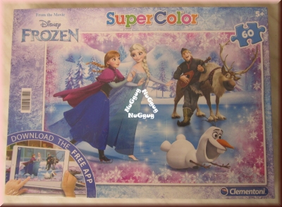 Clementoni Disney Frozen Puzzle Super Color, 60 Teile