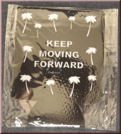 Dosenkühler "KEEP MOVING FORWARD AND KEEP IT COOL", schwarz, neopren