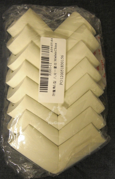 Eckenschutz aus Schaumstoff für Tischplatten und Schrankecken, 8 Stück, weiß