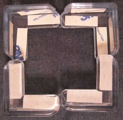 Eckenschutz aus Silikon für Tischplatten und Schrankecken, 4 Stück