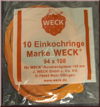 WECK Einkochringe, 10 Stück, 94 x 108