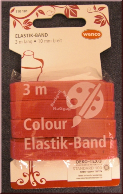 Wenco Standard-​​Elastic, Gummilitze, 10 mm, 3 m, Artikelnummer 110181
