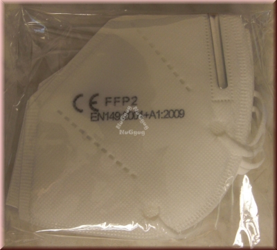 FFP2/KN95 Mund-/Nasen-​​Maske, 10 Stück, weiß