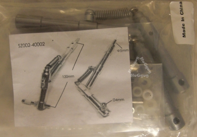 Fahrwerksbeine gefedert, 2-Bein Set 120 mm, von ScaleMod